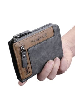 Generic Men's Multi-Functional Retro Zipper Wallet, Suitable for Young People and Students, Fashionable and Comprehensive to Carry Cards  - Image 1