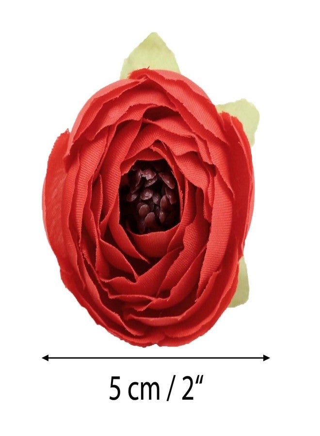 Velme Craft 24pcs (Multicolor) Artificial Peony (Peonies Flower) Fake Fabric Head Rose Flowers for Decoration, Gifting, Trousseau Packing | Artificial Flower Bunch Hamper, Decoration, Gifting - Image 4