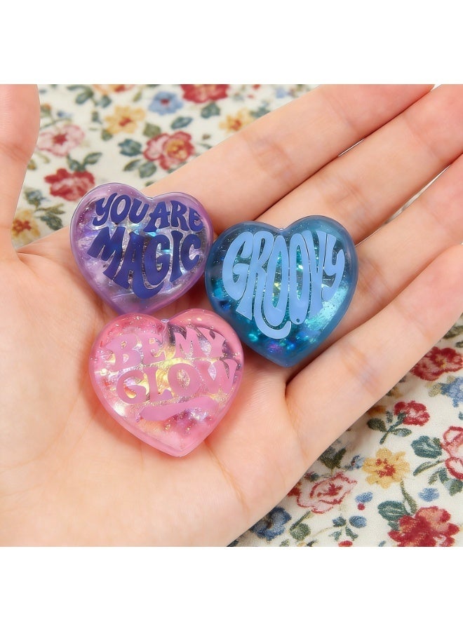 Needoh 3PCS Heart-shaped Stress-relieving Squeeze Toy | Portable Anti-stress Toy Made of TPR Material, a Daily Stress-relieving Tool and Kids' Gifts - Image 5