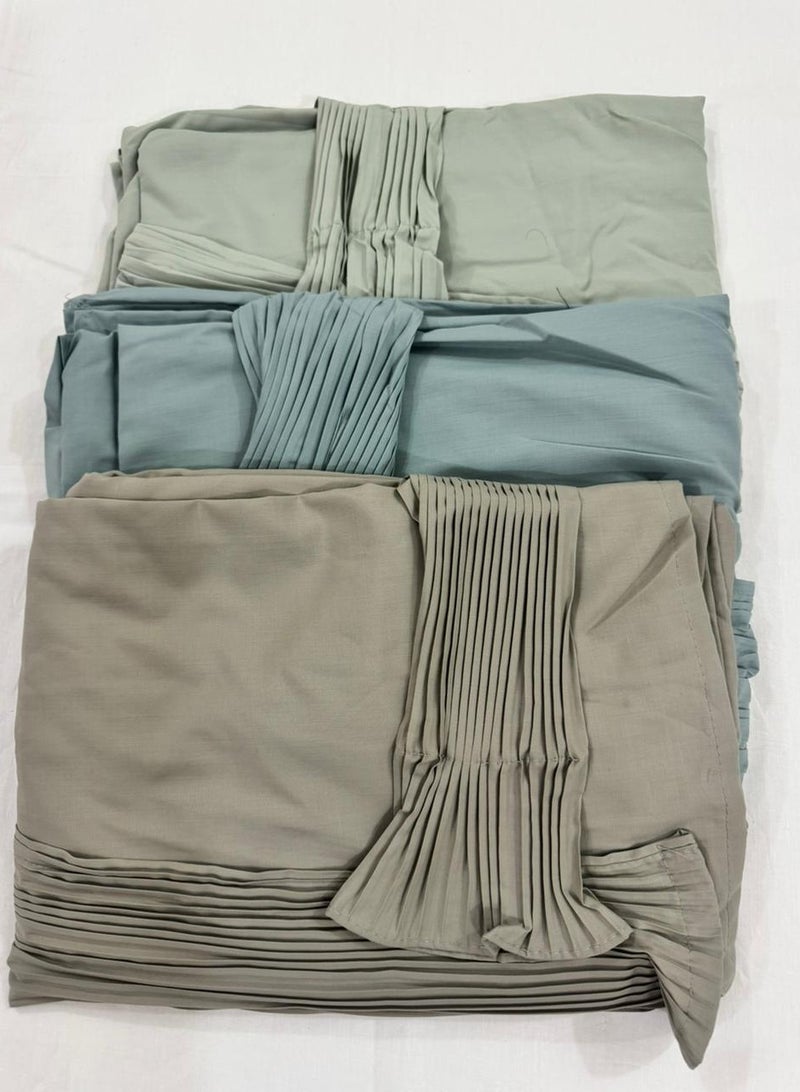 Brides Cold cotton prayer shawl, open to wear, set of 3 pieces in different colors - Image 1