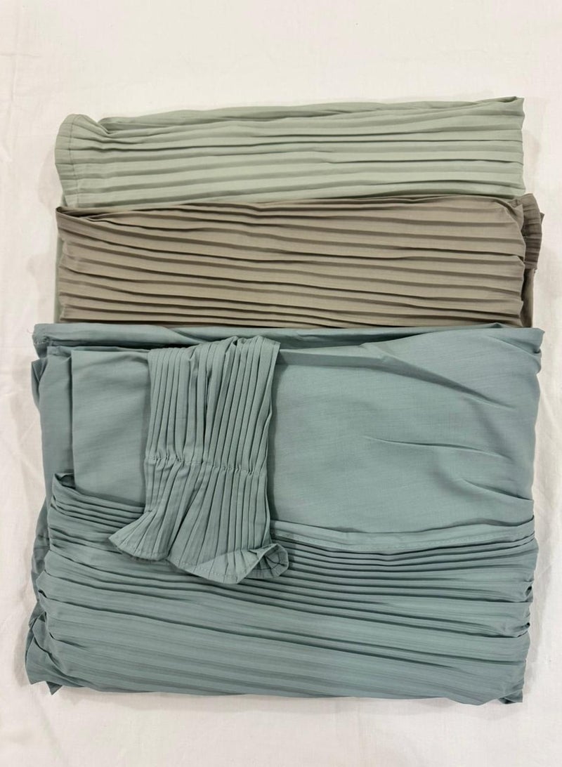 Brides Cold cotton prayer shawl, open to wear, set of 3 pieces in different colors - Image 2