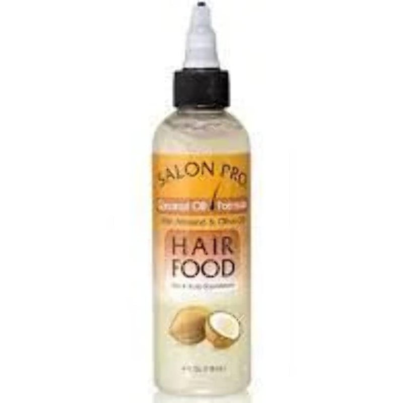 SalonPro Salon Pro Hair Food, Coconut Oil With Almond & Olive Oil, 4 Ounce - Image 1