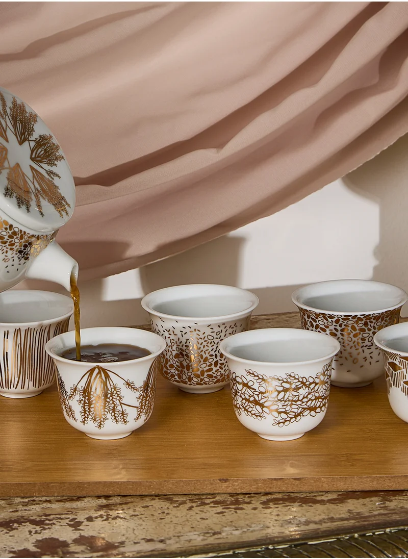 صلصال Tamrah Arabic Coffee Cups Set Of 6