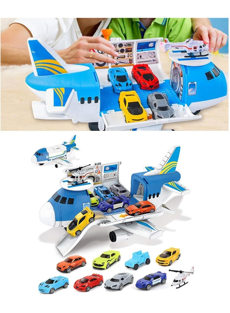 ألعاب طائرات ومركبات، مجموعة ألعاب تعليمية ممتعة من البلاستيك لمحاكاة وسائل النقل، طائرة نموذجية، هدية للأطفال - Image 4