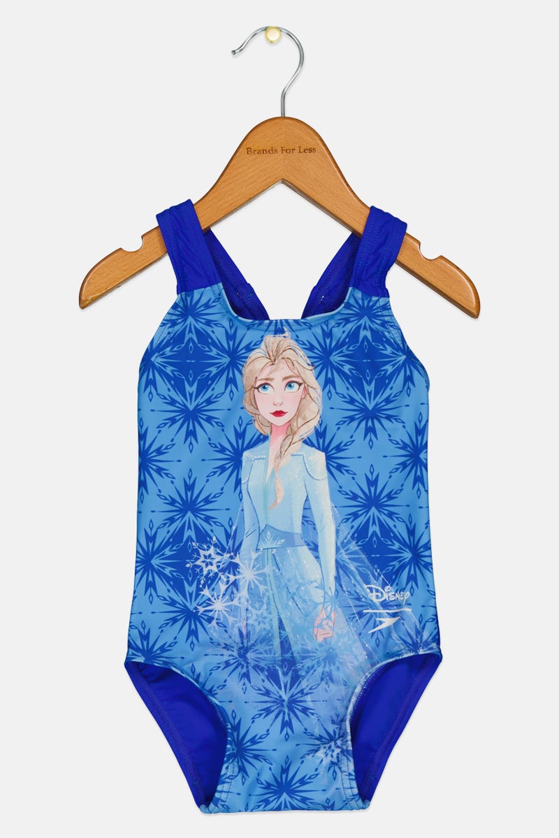 Speedo x Disney Toddlers Girl Allover Print One Piece Swimwear, Multicolor - Image 1