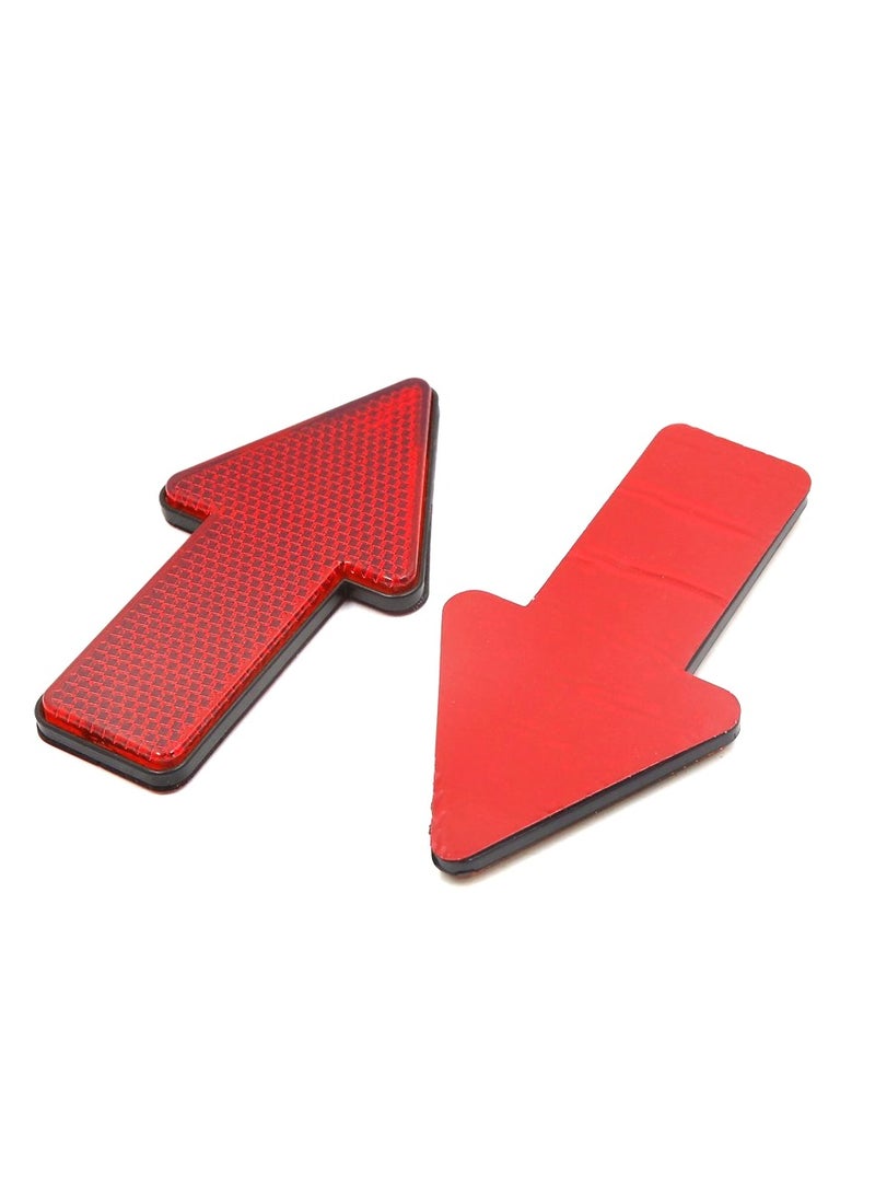 Generic Car Reflector - Arrow-Shaped High-Visibility Safety Warning Sign for Trucks, Trailers, and Vehicles, 10x5.2cm, Waterproof, Sun Protection, Antifreeze, 2-Piece Set  - Image 3