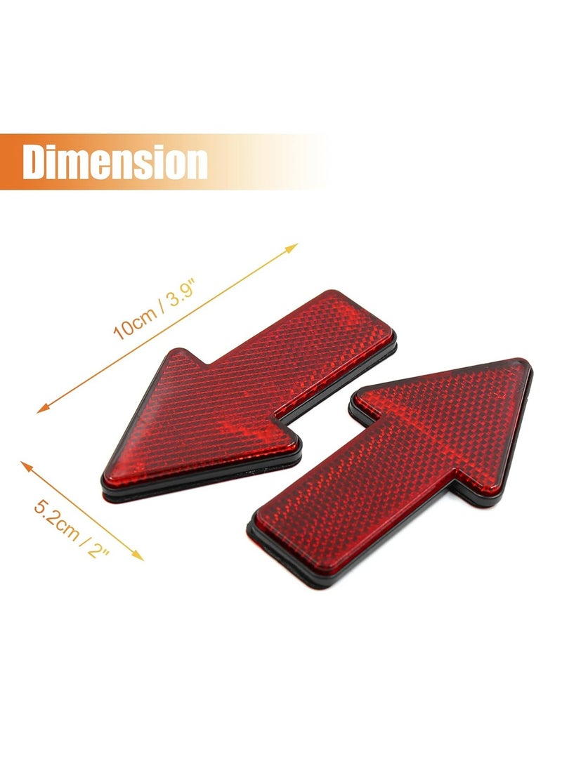 Generic Car Reflector - Arrow-Shaped High-Visibility Safety Warning Sign for Trucks, Trailers, and Vehicles, 10x5.2cm, Waterproof, Sun Protection, Antifreeze, 2-Piece Set  - Image 5