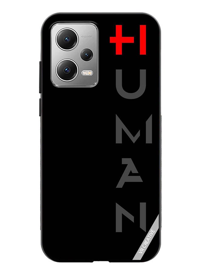 VR CREATIVE Protective Case Cover For Xiaomi Redmi Note 12 Black Design Multicolour - Image 1
