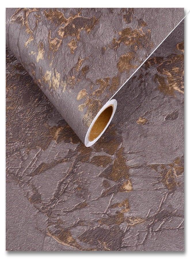CRE8TIVE Brown Gold Marble Contact Paper for Countertops Waterproof Marble Wallpaper Peel and Stick Removable Self Adhesive Renter Friendly Vinyl Wall Paper for Bathroom Kitchen Cabinets Shelf 12"x80" - Image 1