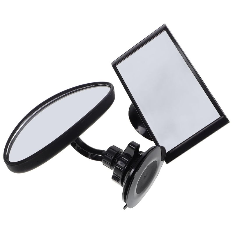 Rotatable Wide Angle Rearview Mirror With Suction Cup For Car Safety - Image 2