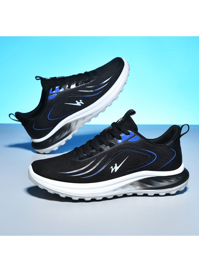 Double Star Eight Shuangxing Bate Running Shoes For Men, Summer Breathable Shock-absorbing Sneakers, Lightweight Versatile Outdoor Casual Shoes For Men, Black, Size 42 - Image 3