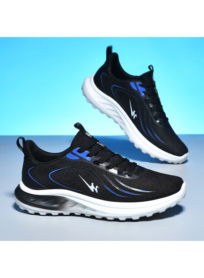 Double Star Eight Shuangxing Bate Running Shoes For Men, Summer Breathable Shock-absorbing Sneakers, Lightweight Versatile Outdoor Casual Shoes For Men, Black, Size 42 - Image 2