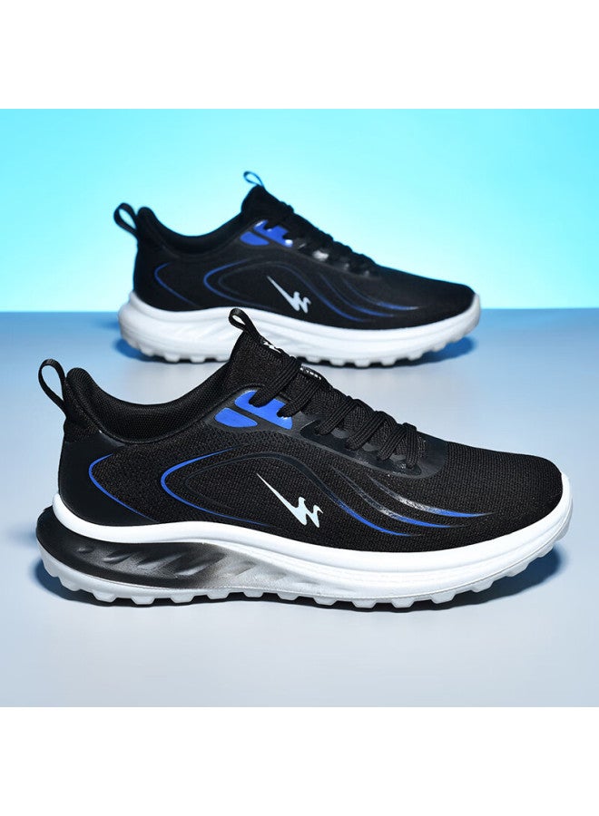 Double Star Eight Shuangxing Bate Running Shoes For Men, Summer Breathable Shock-absorbing Sneakers, Lightweight Versatile Outdoor Casual Shoes For Men, Black, Size 42 - Image 1