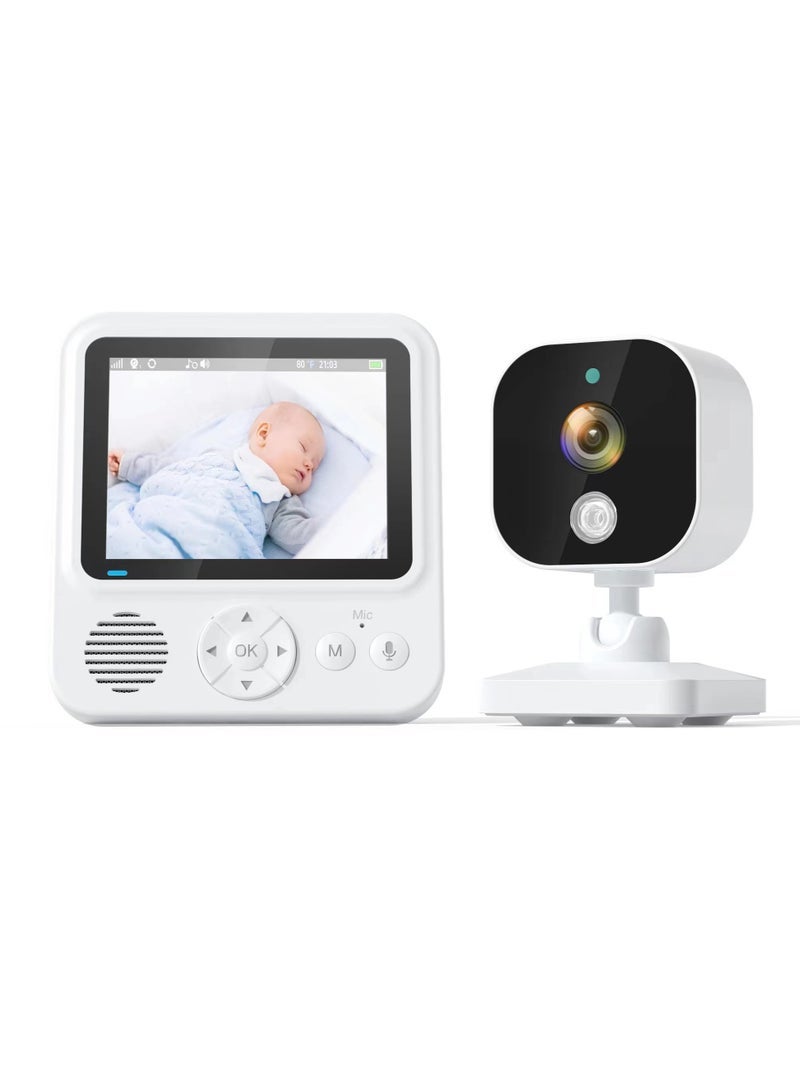 2.8 inch LCD Display Wireless Babies Video Monitor With Night Vision Temperature Monitoring  - Image 1