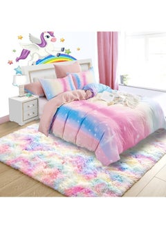 Reelyo Area Rugs for Bedroom, Living Room Fluffy Rug, Large Area Rug Shag Shaggy Carpet Soft Plush Furry Bedside Rugs, Machine Washable Area Rugs for Kids Girls Boys Home Decor Anti Slip  - Image 5