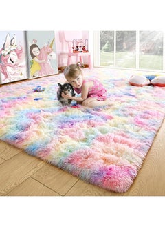 Reelyo Area Rugs for Bedroom, Living Room Fluffy Rug, Large Area Rug Shag Shaggy Carpet Soft Plush Furry Bedside Rugs, Machine Washable Area Rugs for Kids Girls Boys Home Decor Anti Slip  - Image 4