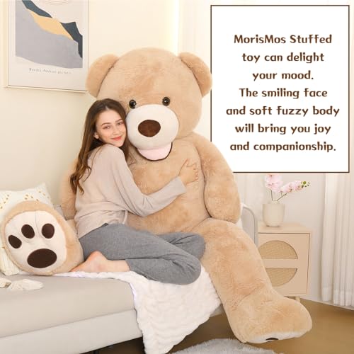 MorisMos Giant Teddy Bear Plush 6ft Life Size Huge Brown Teddy Bears for Boyfriend Girlfriend 6 Foot Large Big Bear Gifts for Lover on Valentines Anniversary Birthday - Image 5