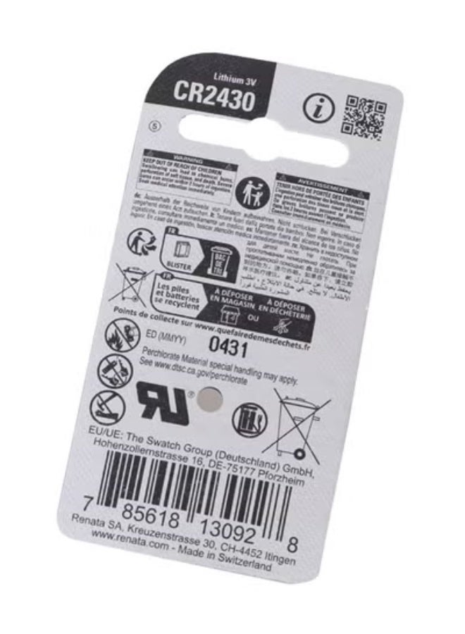 Renata CR2430 3V Coin Cell Batteries – Pack of 10 - Image 3