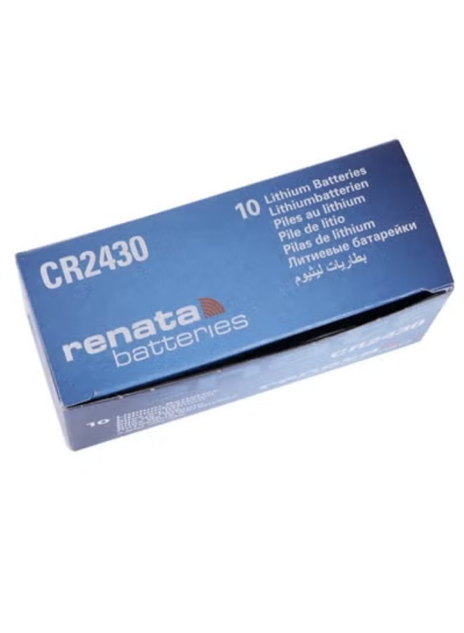 Renata CR2430 3V Coin Cell Batteries – Pack of 10 - Image 2