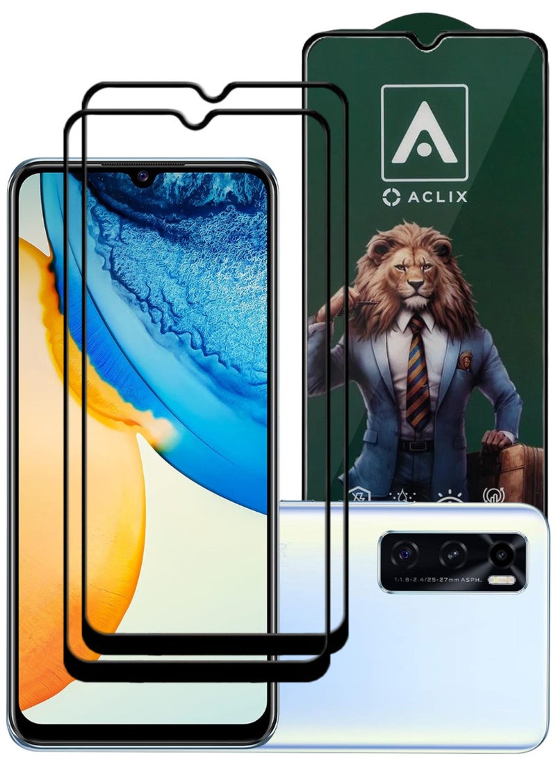 ACLIX 2 Pieces Antistatic ESD Dustproof Premium Quality High Definition Tempered Glass Screen Protector Designed For vivo Y70 - Image 1
