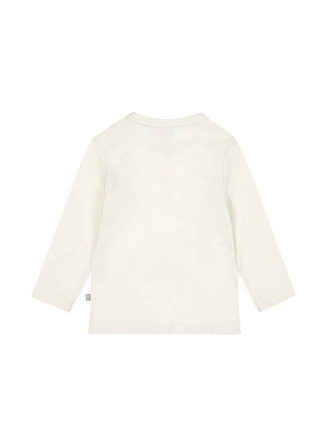 Dirkje boys' long-sleeved top in off-white with penguins - Image 2