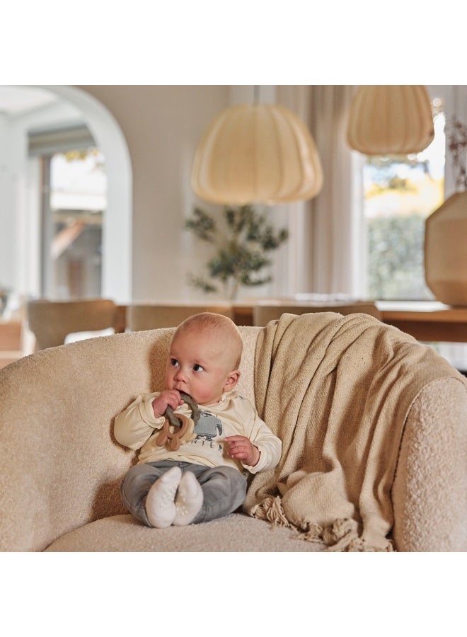 Dirkje boys' long-sleeved top in off-white with penguins - Image 3