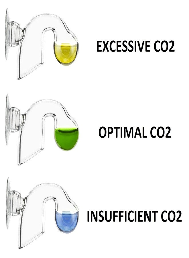JARDLI Glass Nano CO2 Drop Checker with Solution for Planted Aquarium System - CO2 Concentration Monitor Set (Nano Drop Checker with Solution) - Image 5