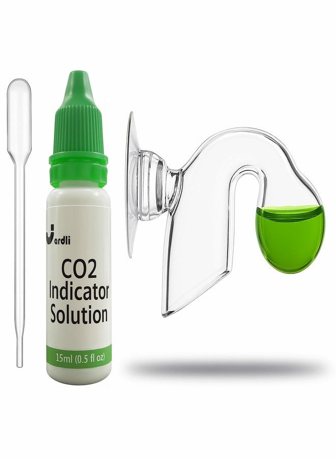JARDLI Glass Nano CO2 Drop Checker with Solution for Planted Aquarium System - CO2 Concentration Monitor Set (Nano Drop Checker with Solution) - Image 2