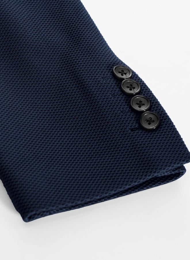 PJ PAUL JONES Mens Casual Sport Coat Blazer Two Buttons Lightweight Business Jackets, Navy Blue-1, 3XL - Image 5