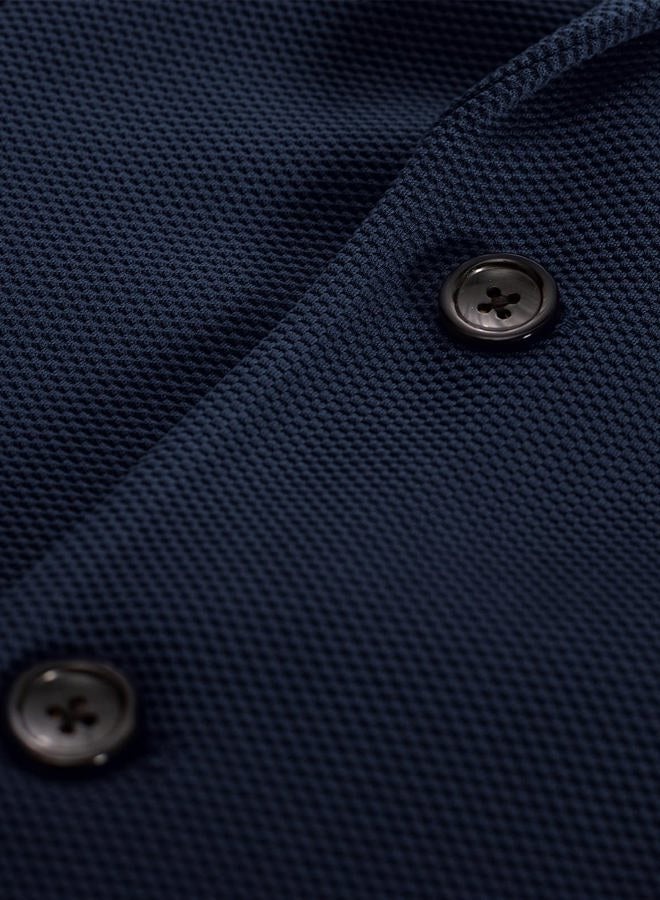 PJ PAUL JONES Mens Casual Sport Coat Blazer Two Buttons Lightweight Business Jackets, Navy Blue-1, 3XL - Image 4