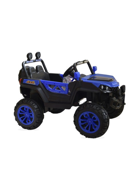 12V Battery-Powered Ride-On Car for Kids with Dual Motors, LED Lights, Music, Remote Control, Seatbelt, and Realistic Design – Perfect Gift for Children
