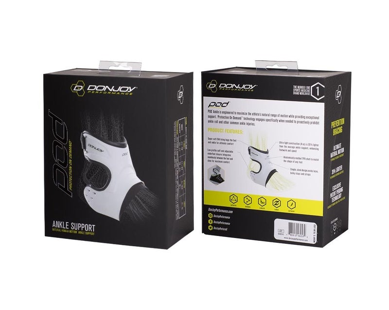 DonJoy Performance PODÂ® ANKLE SUPPORT - White - Small - Right - Image 4