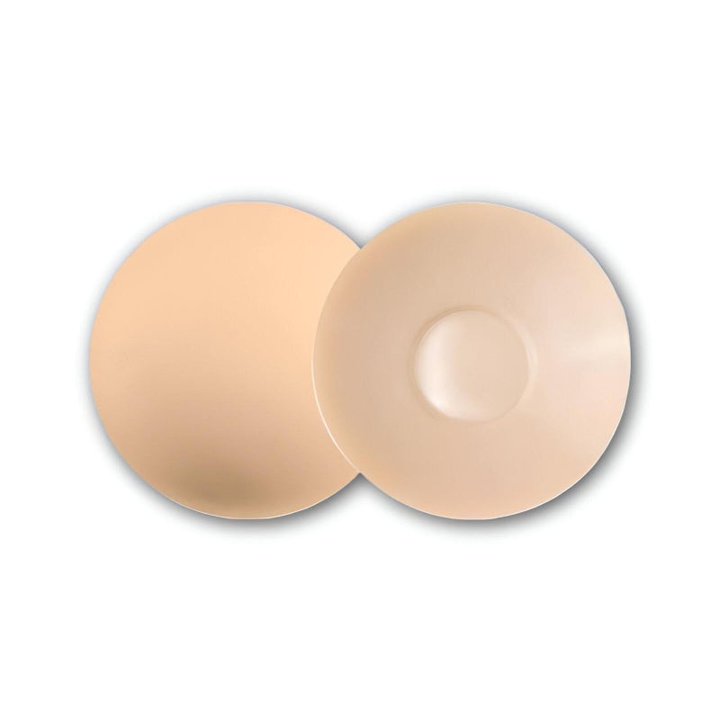 Natural Look Breast Covers - Reusable silicone adhesive pads that mimic real skin, deliver smooth contours, and stay invisible under any outfit. (1pc) - Image 1