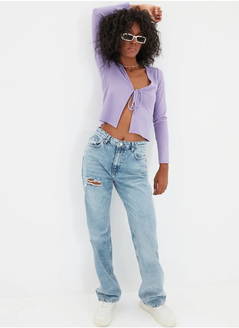 trendyol Ripped 90'S Wide Leg Jeans