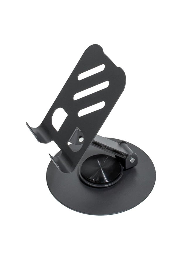 360°Rotating Phone Holder for Desk, Portable & Foldable Cell Phone Stand for Office & Kitchen, Adjustable Tablet Stand for All Mobile Phones, iPhone, iPad, Nintendo Switch - Metal - Image 4