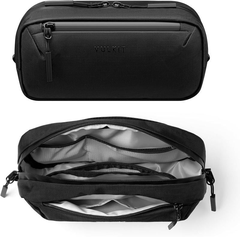 VULKIT Electronic Organizer Bag for Travel, Water Resistant & Scratch Resistant, Tech Pouch Storage Bag for Cables, Charger, Cord, Power Bank, Accessories & Travel Essentials - Image 1