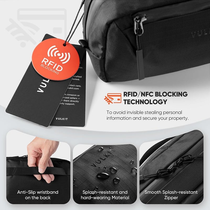 VULKIT Electronic Organizer Bag for Travel, Water Resistant & Scratch Resistant, Tech Pouch Storage Bag for Cables, Charger, Cord, Power Bank, Accessories & Travel Essentials - Image 4