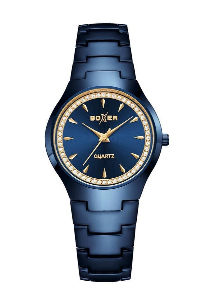 بوكسر ساعة بوكسر BX-073-8 للسيدات من الفولاذ المقاوم للصدأ - ساعة تناظرية أنيقة بحزام فولاذي متين - Image 2