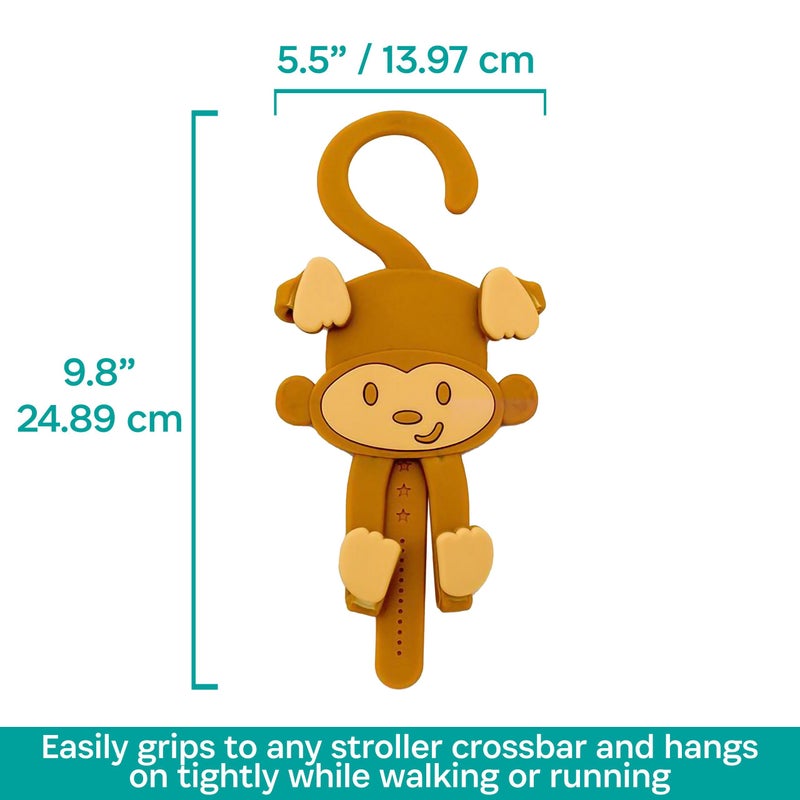 BuggyGear Grippy Smartphone Phone Holder by Buggygear - The Perfect Mount for Your Cellphone - This Accessory Straps to Your Stroller, Grocery Cart - Strap it or Hang it from the Tail - Entertain Your Baby too - Image 5