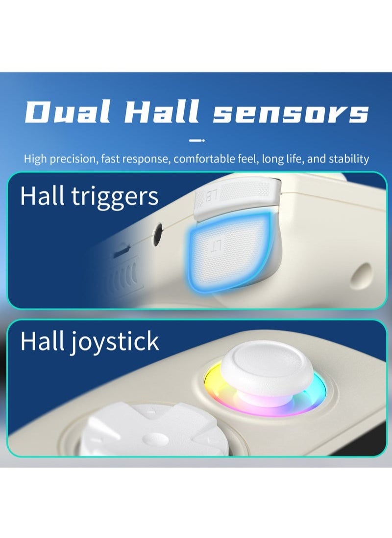 ANBERNIC  - ANBERNIC RG Cube Retro Handheld Game Console 64bit Android 13 Unisoc T820 3.95 Inch IPS Screen Hall Joystick RGB lighting effect (White) - Image 1