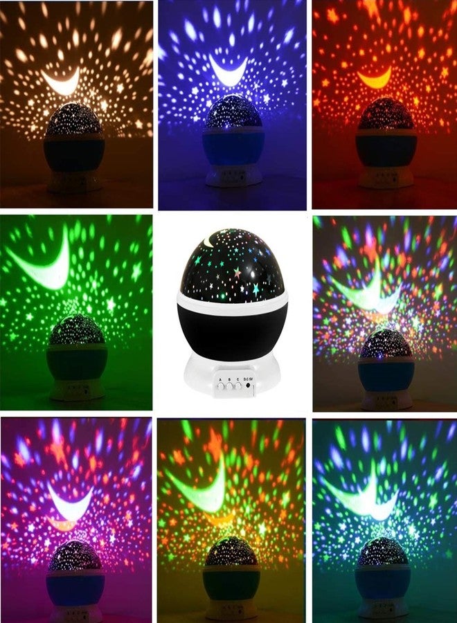 Borelor Star Night Light for Kids, 12 Color Changing Lights Modes with USB Cable, 360°Rotating Moon Star Projector Desk Lamp for Bedroom Party Decor & Girls Birthday Gift (Black) - Image 4