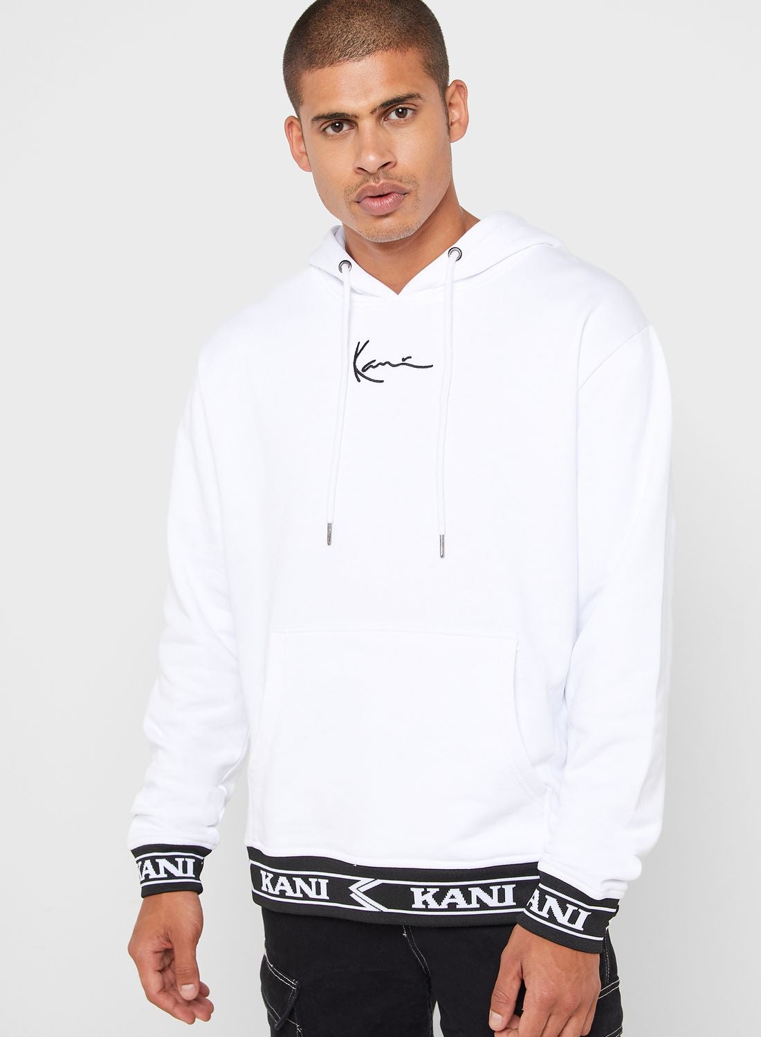 Buy Karl Kani White Signature Hoodie for Men in Bahrain