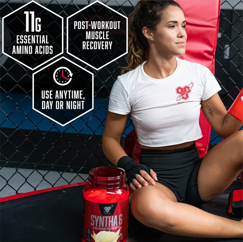 BSN SYNTHA-6 EDGE Protein Powder - Strawberry Milkshake - Image 5