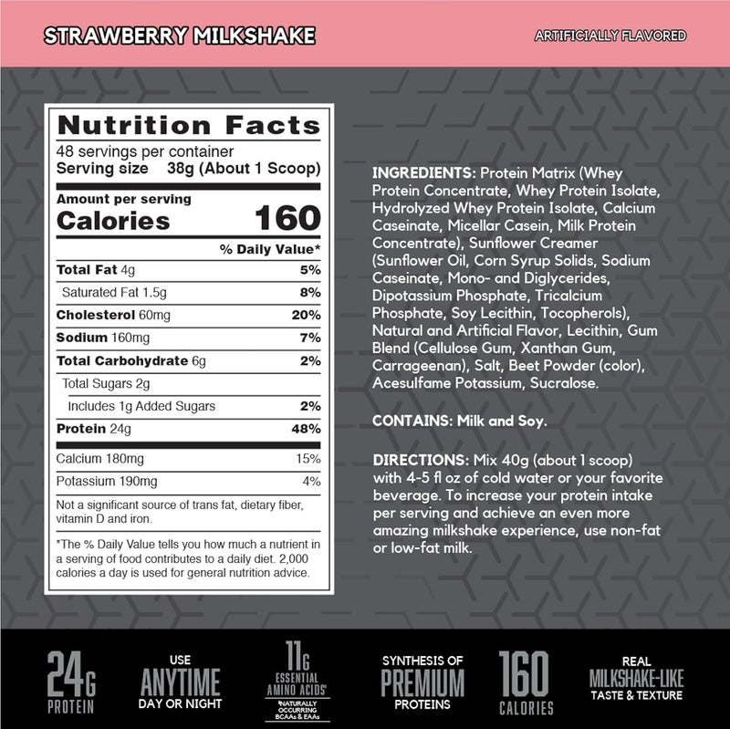 BSN SYNTHA-6 EDGE Protein Powder - Strawberry Milkshake - Image 2