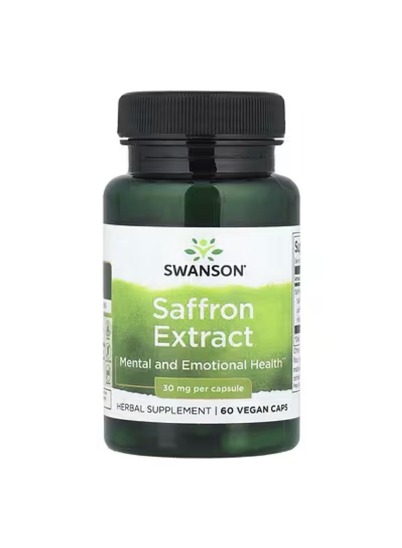 Saffron Extract, 30 mg, 60 Vegan Caps