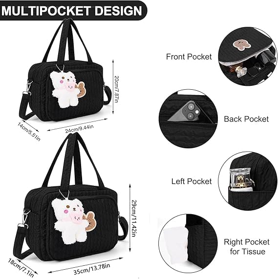 Lushandy Baby Diaper Bag Tote, Mommy Bag Cute Diaper Bags Crossbody Baby Bags for Girl Pañaleras Para Beb - Image 5