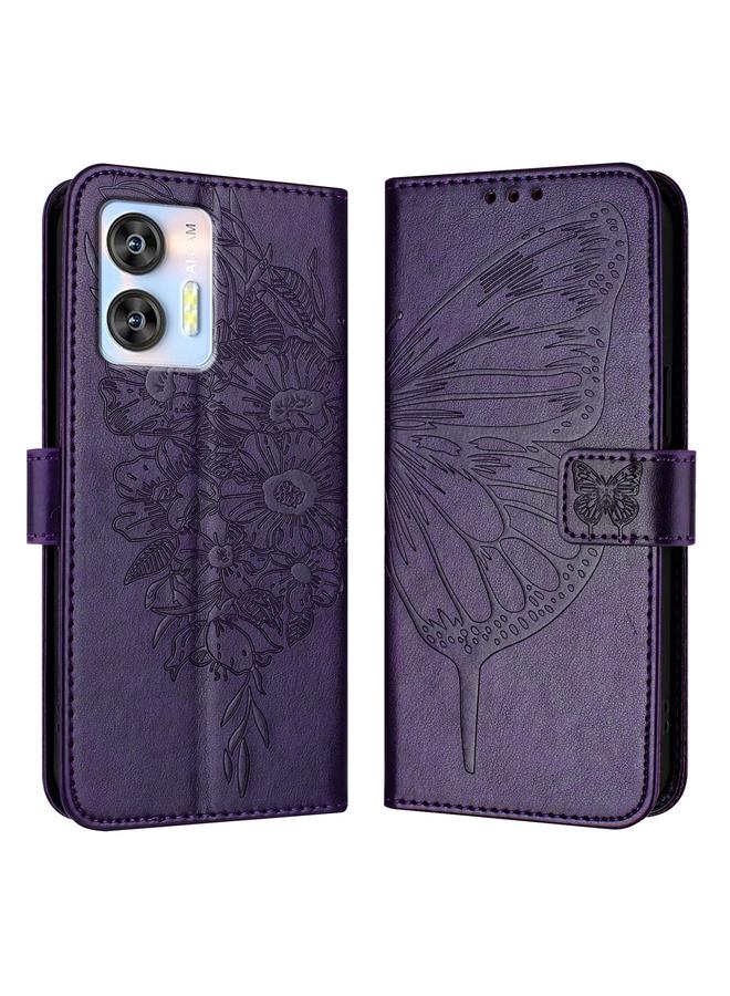 S-TOP Case For Oukitel C36 / C35 Embossed Butterfly Leather Phone Case - Image 2