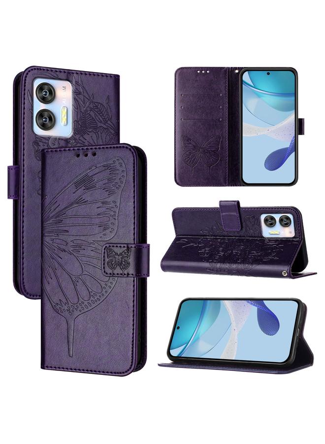 S-TOP Case For Oukitel C36 / C35 Embossed Butterfly Leather Phone Case - Image 1