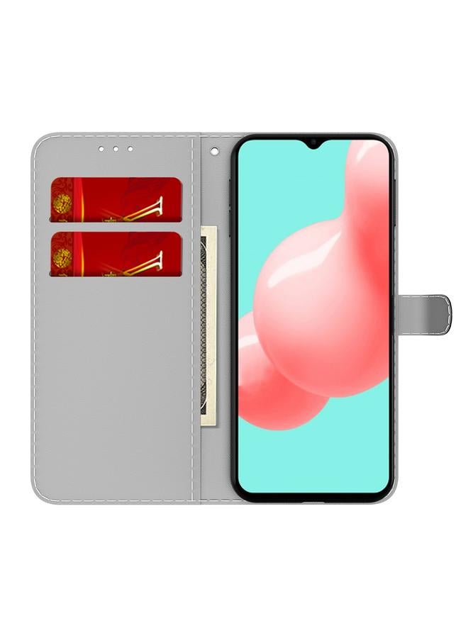 S-TOP Case For Samsung Galaxy A32 5G Cloud Fog Pattern Horizontal Flip Leather Case with Holder & Card Slot & Wallet - Image 3