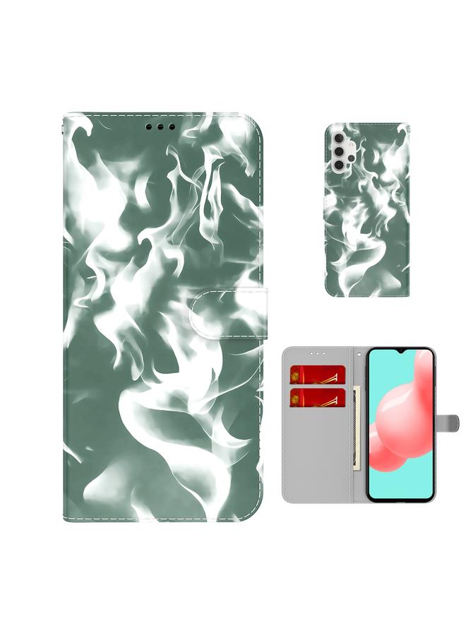 S-TOP Case For Samsung Galaxy A32 5G Cloud Fog Pattern Horizontal Flip Leather Case with Holder & Card Slot & Wallet - Image 1